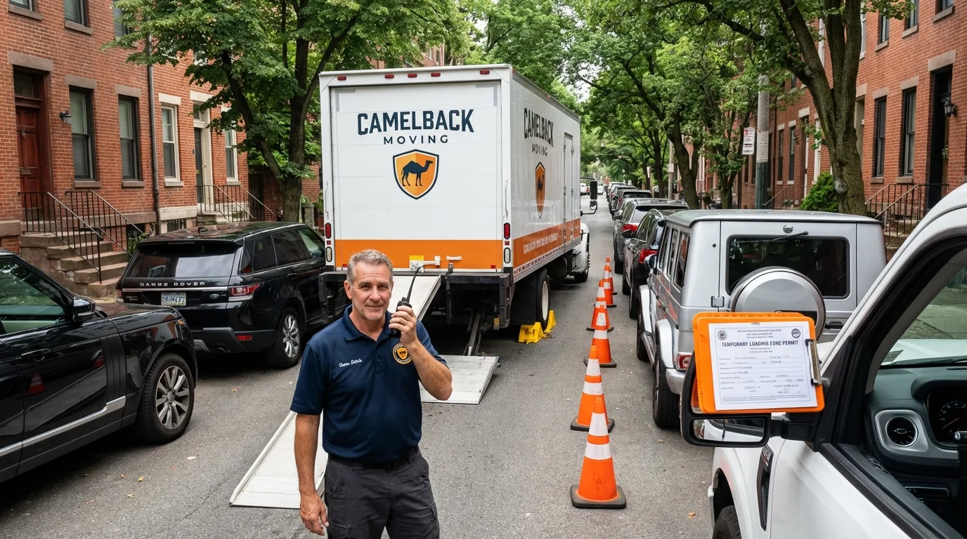 City street loading permit setup in New Philadelphia, PA